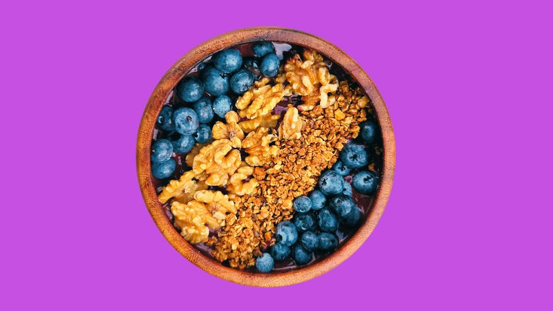 Nutty Blue Bowl