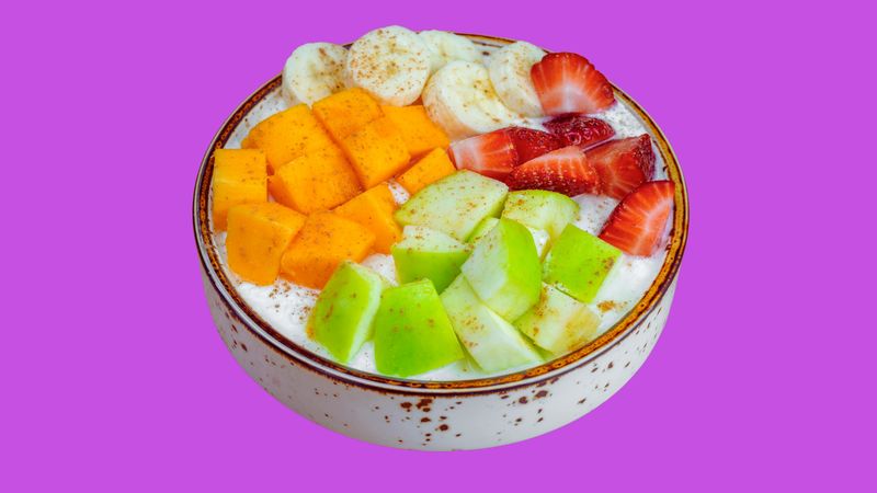 Cinnamon Cottage Cheese With Fruits