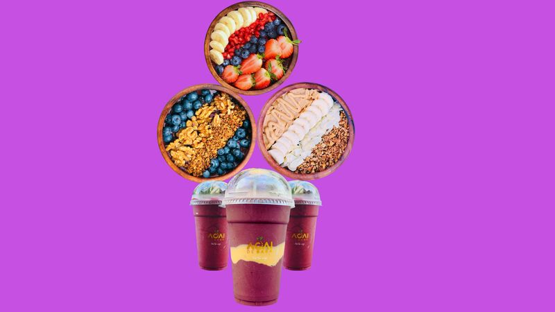 3 Acai Bowl & 3 Smoothies Combo (Medium)