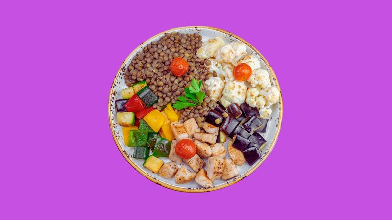 Grilled Chicken & Green Lentils Big Meal