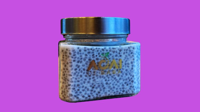 Homemade Chia Pudding Jar