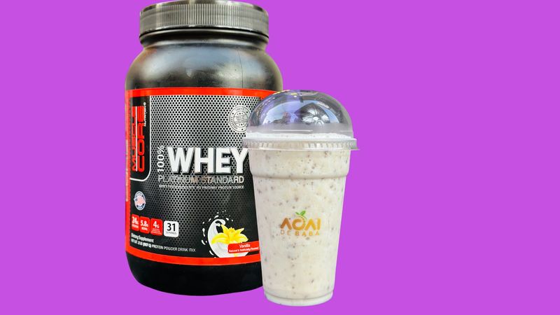 Flaxseed Banana Protein Shake