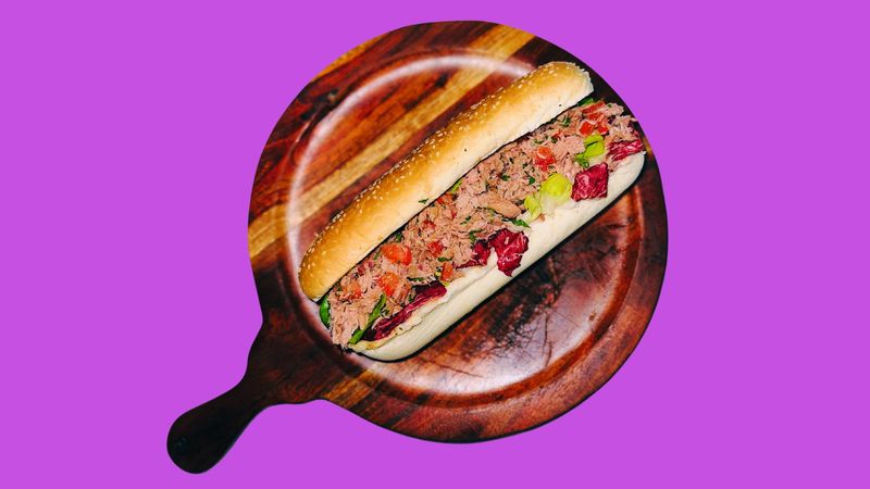 Stacked Tuna Island Sandwich